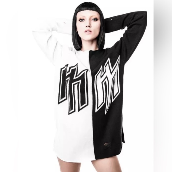Killstar Tops - Killstar x Marilyn Manson Knit Sweater